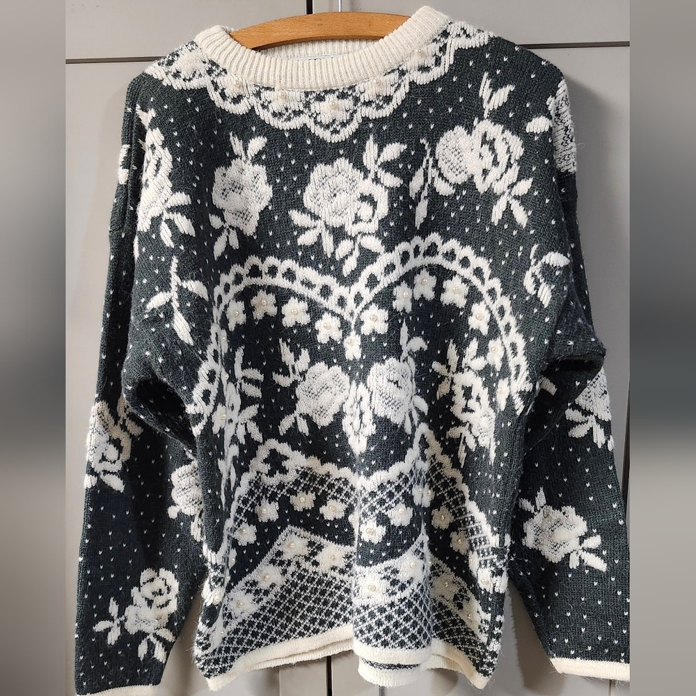 Kitty Hawk Vivian Wang Sweater Vintage Sz M